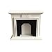 Accessoire pour maison de poupée, 1/12 miniature de cheminée - Accessoire de décoration de salon - Blanc