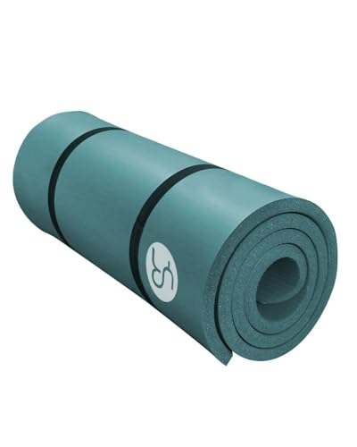 RYTMAT Yogamatte 2cm Extra Dick Fitness Matte 195×61cm NBR Gymnastikmatte Übungsmatte für Pilates Gym Workout Zuhause mit Tragetasche