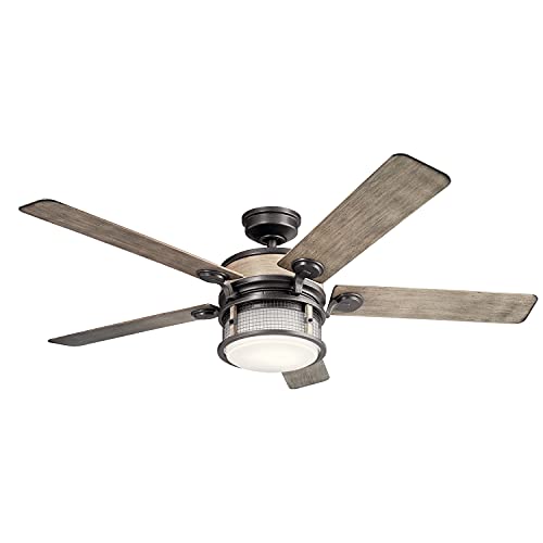 One-Day Sale: Up to 50% Off Kichler Lighting 310170AVI 60" Ceiling Fan from The Ahrendale Collection, Anvil Iron