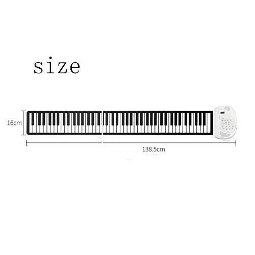 YONGCHY Mini Clavier Piano, 88-Key Main Piano Roll Piano Portable Deux Haut-Parleurs Bluetooth Support Connexion Intégré Batterie Rechargeable Au Lithium Pliant Clavier De Piano - Les Beatles, Paul McCartney, John Lennon, RIngo Starr, George Harrison YONGCHY Mini Clavier Piano, 88-Key Main Piano Roll Piano Portable Deux Haut-Parleurs Bluetooth Support Connexion Intégré Batterie Rechargeable Au Lithium Pliant Clavier De Piano – Image 8