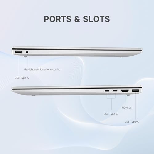 Image of HP Omnibook 5 Copilot+ PC, 16 inch 2K Touchscreen Display, AMD Ryzen AI 7 350, 16GB RAM 1TB SSD, Wi-Fi 6, Bluetooth 5.4, Backlit Keyboard, 256gb 9H Docking Station, Windows 11 Home, Silver