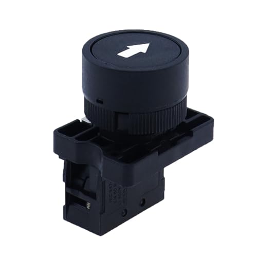 Bouton-Poussoir 22mm NO ZB2-EA3351 Noir pour Commander vos Automatismes de Garage
