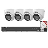 LTS 4CH Kit LTD8304D-ET with 1TB HDD + CMHT2122-28LF 4-ch DVR w/ 1TB HDD + 2MP Hybrid Light Turret Cameras (4 Cameras)