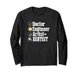 Photo Gallery vintage funny doctor engineer artist dentist funny dental maglia a manica Photo Gallery vintage funny doctor engineer artist dentist funny dental maglia a manica