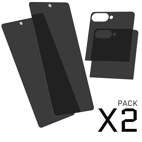Image of Ghostek Tempered Glass Screen Protector Designed for Samsung Galaxy Z Flip 7 (2-Pack) - Privacy
