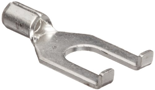 Morris Products 11746 Flange Spade Terminal, Non Insulated, 22-16 Wire Size, #8 Stud Size (Pack of 100)