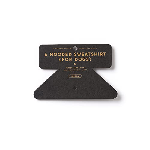 Works For Treats Dog Hoodie From Brass Monkey - Medium (22" Chest), Includes 2 White Drawstrings And Velcro Fasteners, Cute Dog Accessories With Vintage Inspired Designs, Great Gift For Dog Lovers! #TOP6