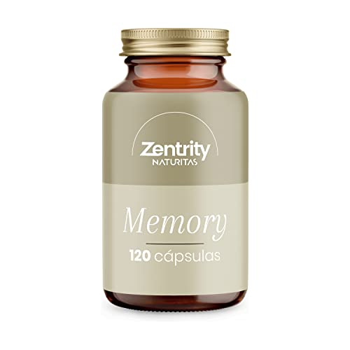 Memory 120 Cápsulas de Zentrity by Naturitas | Refuerzo para la memoria | Extracto de menta verde | Función cognitiva | Vitamina B | Vegan | Sin gluten