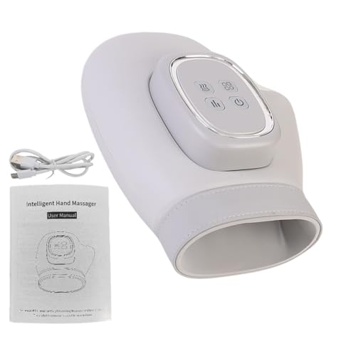 Massaggiatore Per Mani Con Calore E Compressione - 5 Livelli Ricaricabile con Timer Automatico per Massaggio Elettrico - Per Mani e Dita | Ideale per Viaggi Casa Palestra Sport Allenamento