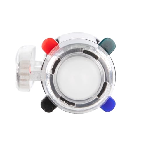 Idena 12118-4 Farben Kugelschreiber, radierbarer Tintenroller mit 0,7 mm Mine, Schreibfarben Blau, Rot, Grün und Schwarz