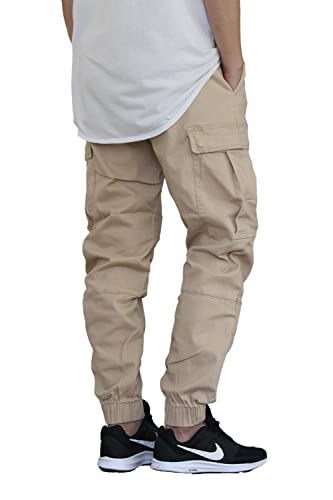 AIRNINE Men's Pablo Loose Fit Twill Cargo Jogger Pants3