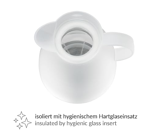 alfi 1935011100 Isolierkanne Dan Tea Kunststoff 1.0 l, weiß – Bild 3