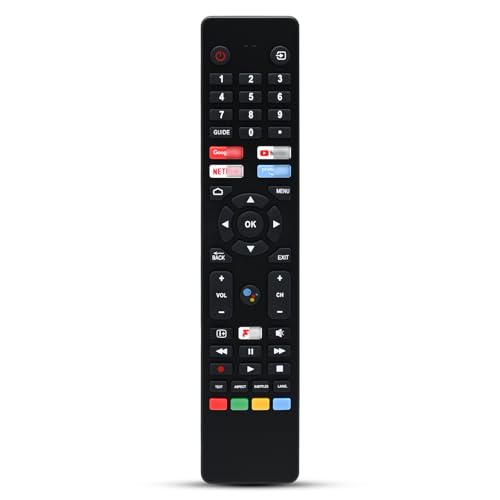 RM-C3250 Replacement JVC Remote Control for Smart 4K UHD LED TV with Netflix YouTube Prime Video & Google Play Buttons No Voice Function