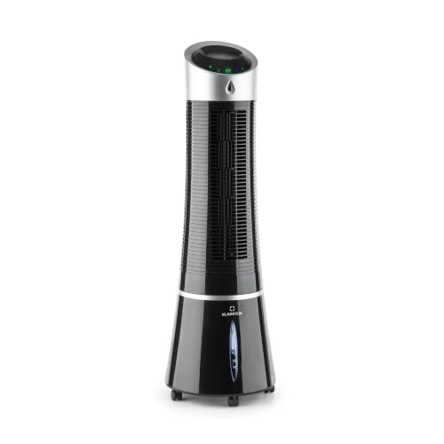Klarstein Luftkühler mit Wasserkühlung 5-in-1 Verdunstungskühler Luftbefeuchter Ventilator Luftreiniger & Nachtmodus Mobile Klimageräte Luftkühler 6L 45 Watt Air Cooler 180 m/h Luftstrom