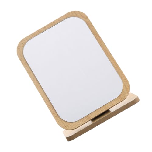 Espejo Retro Plegable de Madera para Maquillaje miniatura 1