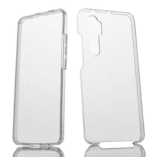 Funda 360º para móvil Xiaomi Mi Note 10 Lite Silicona Transparente - Carcasa Resistente Full Body Delantera y Trasera Doble Cara Completa Entera (Xiaomi Mi Note 10 Lite)