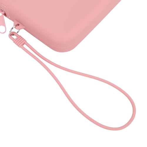 EVTSCAN SILICONE PHONE HOLDER LARGE CAPACITY PINK ZIPPER WALLET BAG ACCESSORIES FOR BEACH BAG2