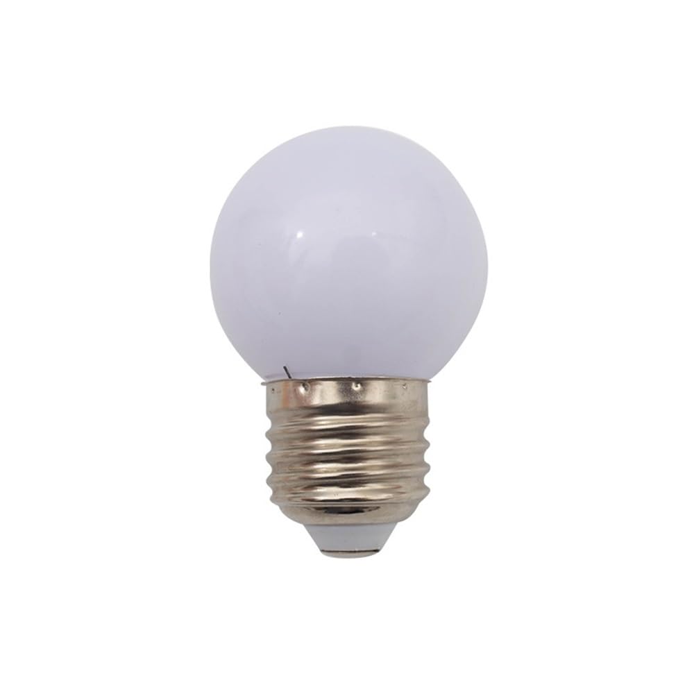 KJXP Lighting, Pack de 20, ampoule LED couleur G45 AC220V E27 ménage 3w/5w, Source de lumière décorative romantique à 7 couleurs(Rouge,5W)