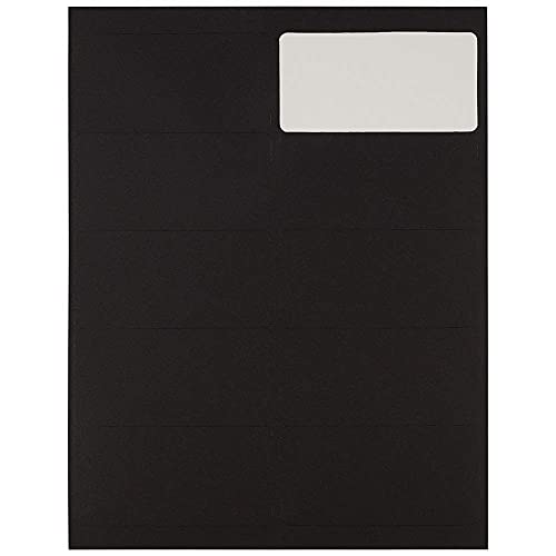 Jam Paper Shipping Address Labels - Standard Mailing - 2 X 4 - Black - 120/Pack #TOP5
