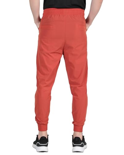 Image of CHKOKKO Men's Regular Fit Mid Rise Solid Sports Running Gym Track Pant Lower With Pocket