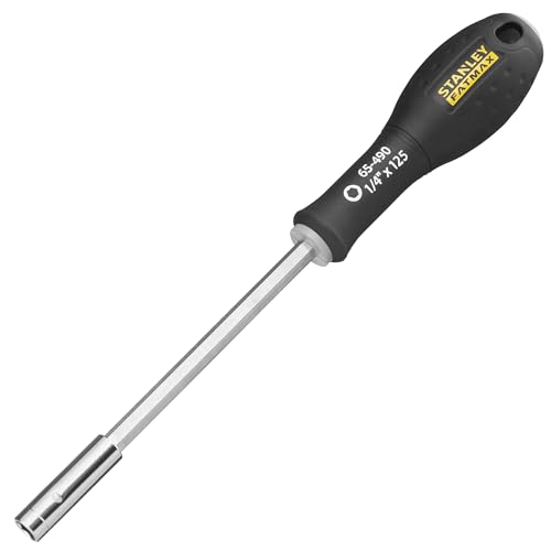 STANLEY 0-65-490 Gamme FATMAX Tournevis Porte-Embouts 125 Mm Noir - Fabriqué En France - Vissage 1/4