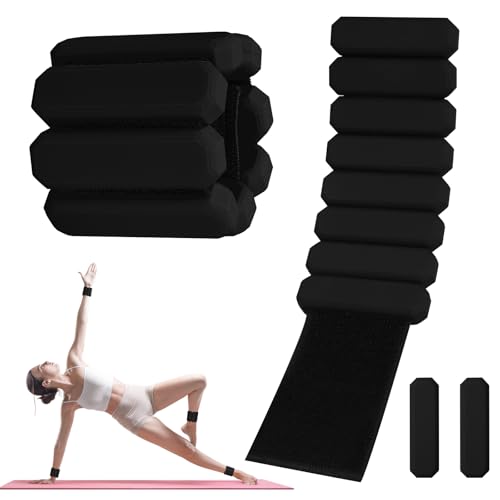Omtofo 2 PCS Handgelenkgewichte Knöchelgewichte Set Gewichtsmanschetten für Yoga, Tanz, Barre, Pilates, Cardio, Aerobic, Walking(Schwarz) Omtofo 2 PCS Handgelenkgewichte Knöchelgewichte Set Gewichtsmanschetten für Yoga, Tanz, Barre, Pilates, Cardio, Aerobic, Walking(Schwarz)