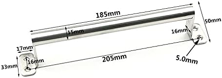 Miniatura 2 de 2 manijas de puerta de acero inoxidable grandes de 8.7 in (8-710 pulgadas), herrajes para puerta de granero para cocina, al aire libre, despensa