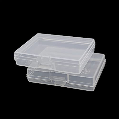 Image of 8pcs Plastic Transparent Small Square Box 58x45mm Storage Containers Box for Small Items