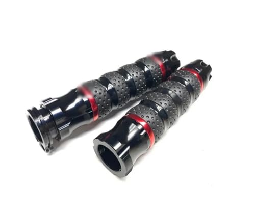 Poignées guidon moto 22mm finitions haut de gamme alu CNC et gomme