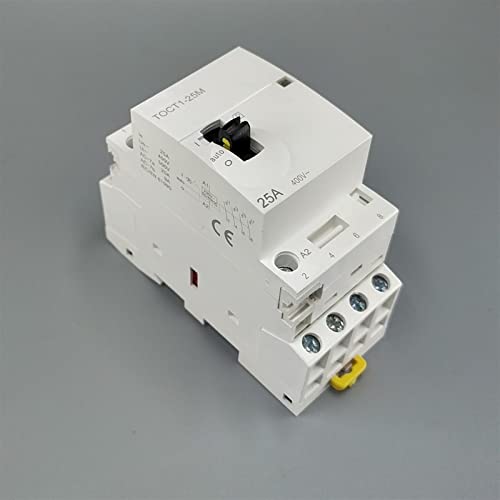 Contacteur modulaire 4p 25a 220v tect1 interrupteur manuel AC - 3