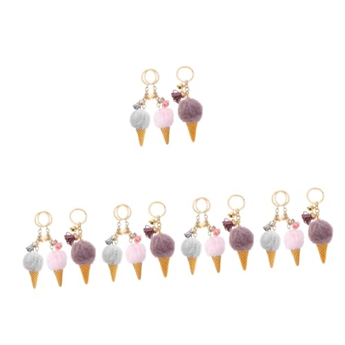 Porte-clés crème glacée pour sac à dos enfant et look kawaii