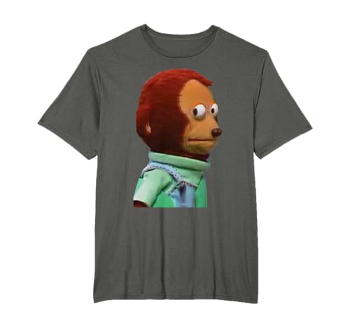 Meme de marioneta de mono de mirada torpe Camiseta
