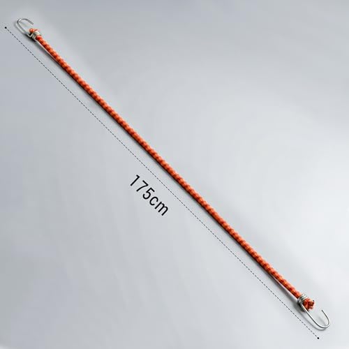 Image of VERAT High Strength Stretchable Elastic Rope /Bungee Cord - Versatile for Hanging Clothes, Tying Behind Bikes, etc. (2m + Expandable) (Multicolour, Pack of 1)