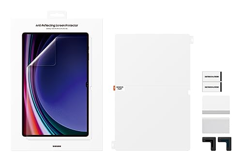 Image of Samsung Galaxy Tab S9 Ultra 36.99 cm (14.6 inch) Dynamic AMOLED 2X Display, RAM 12 GB, ROM 256 GB Expandable, S Pen in-Box, Wi-Fi Tablet, Gray with S9 Ultra Screen Protector, Transparent