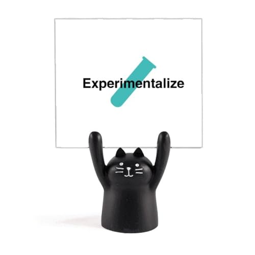 物理試験管 カートゥーン黒猫スタンド型メモホルダー装飾