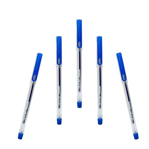 Nataraj Gelix Gel Pens - Pack of 5, Blue