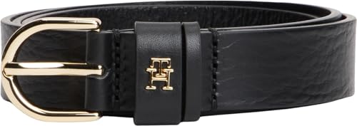 Tommy Hilfiger Damen Gürtel Essential Effortless 2,5 cm Ledergürtel, Schwarz (Black), 70 cm – Ansicht 5
