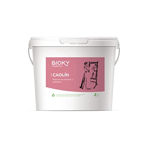 Caolín - Mascarilla Facial de Arcilla Blanca 100% Natural & Ecológica - 1KG - Más de 50 Usos - Cosmética Natural - Desintoxica la Piel y Exfolia con Suavidad - Orgánica Cover