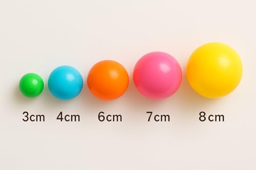 Image of EEVOVEE, 50 Pcs 8 cm Big Large Size Soft Safe Multi Colour Plastic Pool Balls for Kids, Soft Balls for Kids.BPA-Free and Non-Toxic Plastic Balls for Kids ISI 9873 Safety Certified
