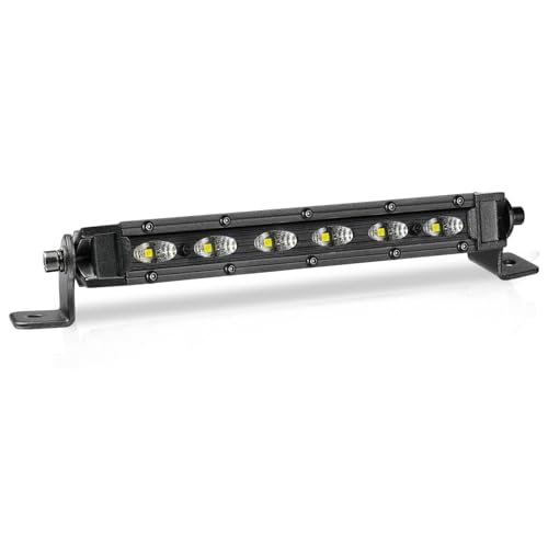 6 Inch Single Row LED Light Bar, Nirider Black Series CREE LED Pod 30W Super Slim Flood Off Road Fog Lights, Rear Backup Lights, Bumper Light for Truck, Golf Cart, UTV, ATV, Dirt Bike, Motorcycle