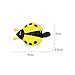 Lljsszr Bicycle Bell for Kids, Loud Sound Ladybug Design for Outdoor Cycling, Yellow