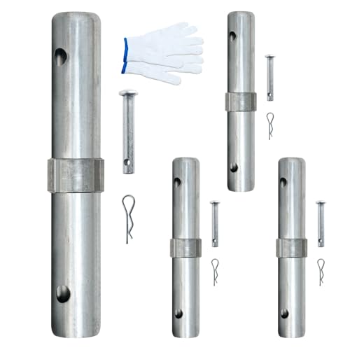 GLANDORO Scaffolding Pins 1-5/16OD Heavy-Duty & Galvanized Scaffolding Accessories 4 Pcs Coupling Pins for Scaffold Tube Connections