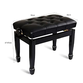 KOIAMVZW Tabouret de Piano en Simili Cuir Noir, Banc de Piano à Hauteur réglable, siège de Clavier rembourré en Cuir, chaises, capacité de Poids 180 kg, Facile à Assembler - Les Beatles, Paul McCartney, John Lennon, RIngo Starr, George Harrison KOIAMVZW Tabouret de Piano en Simili Cuir Noir, Banc de Piano à Hauteur réglable, siège de Clavier rembourré en Cuir, chaises, capacité de Poids 180 kg, Facile à Assembler – Image 2