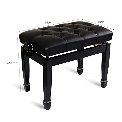 KOIAMVZW Tabouret de Piano en Simili Cuir Noir, Banc de Piano à Hauteur réglable, siège de Clavier rembourré en Cuir, chaises, capacité de Poids 180 kg, Facile à Assembler - Les Beatles, Paul McCartney, John Lennon, RIngo Starr, George Harrison KOIAMVZW Tabouret de Piano en Simili Cuir Noir, Banc de Piano à Hauteur réglable, siège de Clavier rembourré en Cuir, chaises, capacité de Poids 180 kg, Facile à Assembler – Image 3