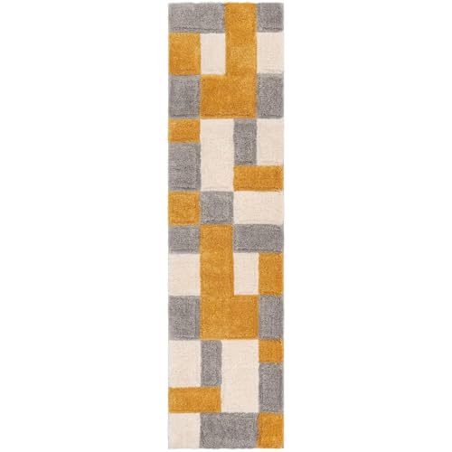 Image of Soft Plain Shaggy Rugs and Carpet for Bedroom Living Room 2x5 Feet M-11