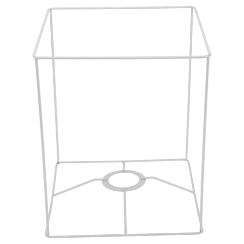 Veemoon Armature Carrée Fer pour Abat-jour DIY Cadre Résistant pour Lampe de Table et Suspension Compatible Douille Hauteur Support Luminaire pour...