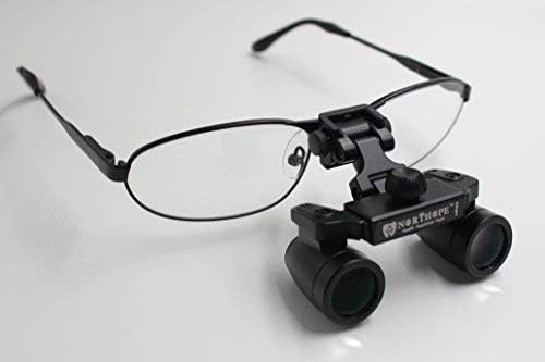 NORTHOPE Smallest Ultra-light High-definition Waterproof L60G 4.0X Surgical Medical Binocular Surgery Dental Loupes with Nickel Alloy Small Sport Frame