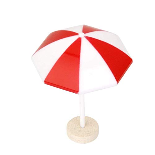 joizo Miniatur-Sonnenschirm Dekorative Mini Beach Parasol Landschaft Bonsai Heim Puppe Garten DIY Dekor zufällige Farbe