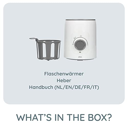Alecto BW600 Flaschenwärmer baby Sterilisator für Babyflaschen - Babynahrungsheizung und BPA-freier Fläschchenwärmer - Babykostwärmer Weiß