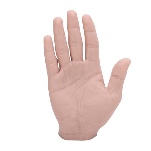 Realistico: la mano protesica imita la mano maschile adulta nelle stesse proporzioni, simile alla mano reale, con dita morbide ed elastiche che possono essere piegate e le linee sono chiaramente visibili, molto realistiche.